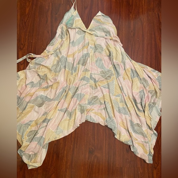 World Market Wide Leg Harem Jumpsuit with tie belt Sz Small Oversized READ - Picture 1 of 15